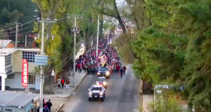 Feligreses avanzan seguros gracias al resguardo en la México-Pachuca durante la peregrinación