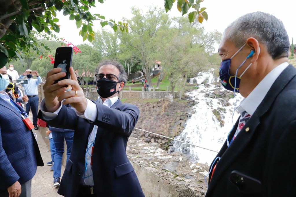 Embajador del Reino Unido visita sitios turísticos de Hidalgo