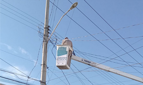 Supervisan alumbrado público de Pachuca