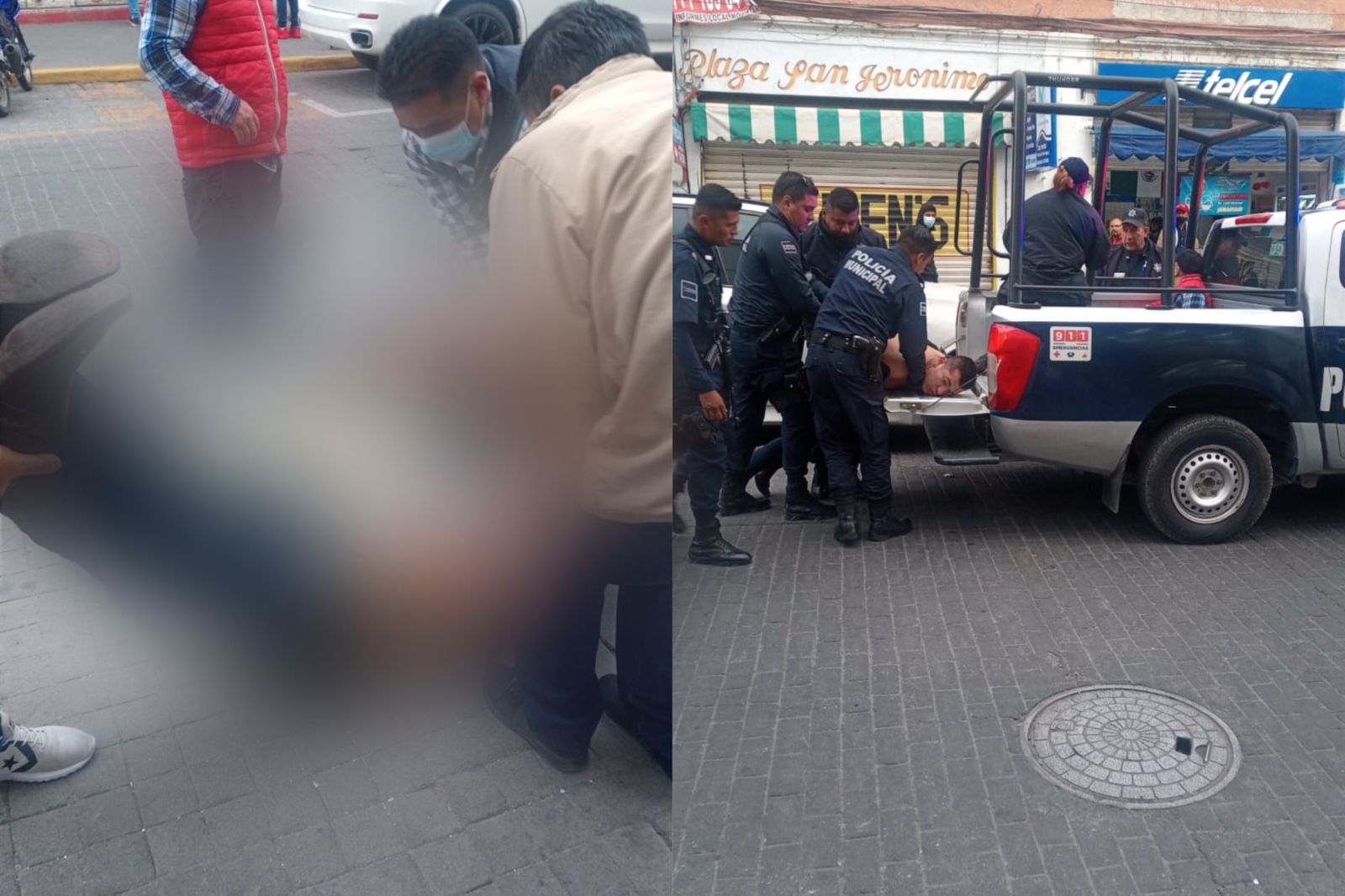 Lesionan con arma blanca a un sujeto, en la calle Guerrero, en Pachuca