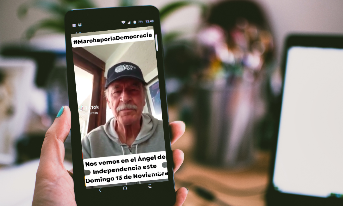 Vicente Fox abre su TikTok… para invitar a la marcha a favor del INE