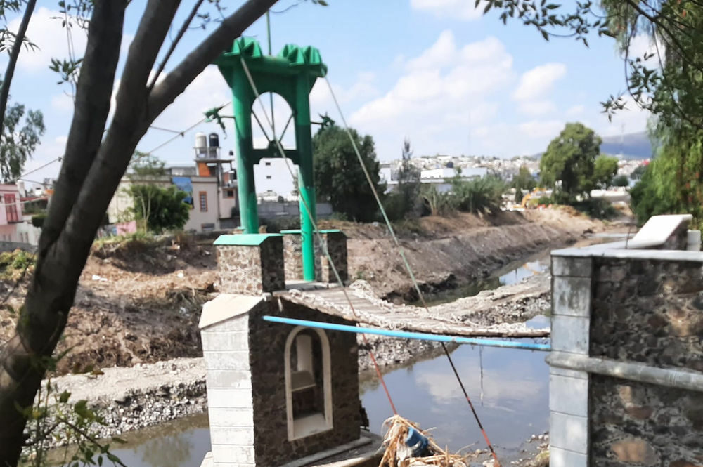 Ciudadanos reconstruir puente colgante Tula