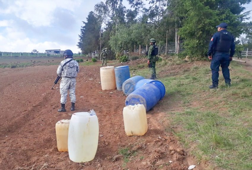 Durante operativos en siete municipios, recuperan hasta 13 mil litros de huachicol