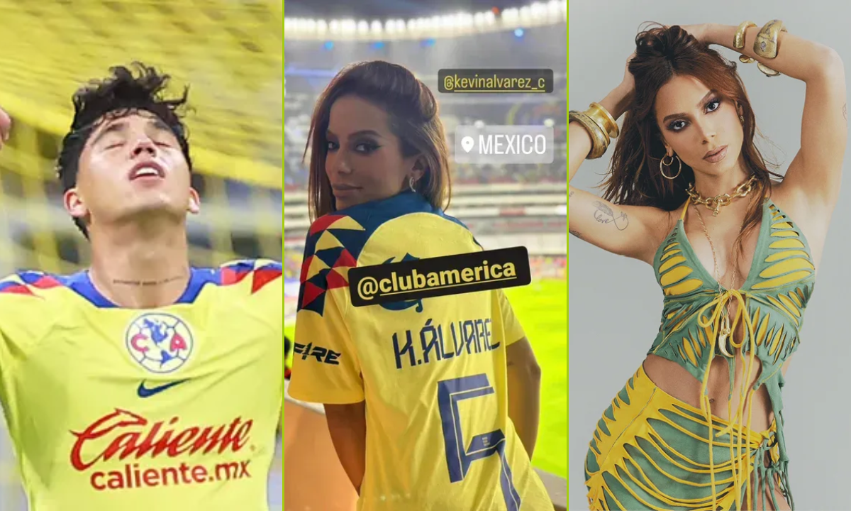 Anitta presume del América Kevin Álvarez