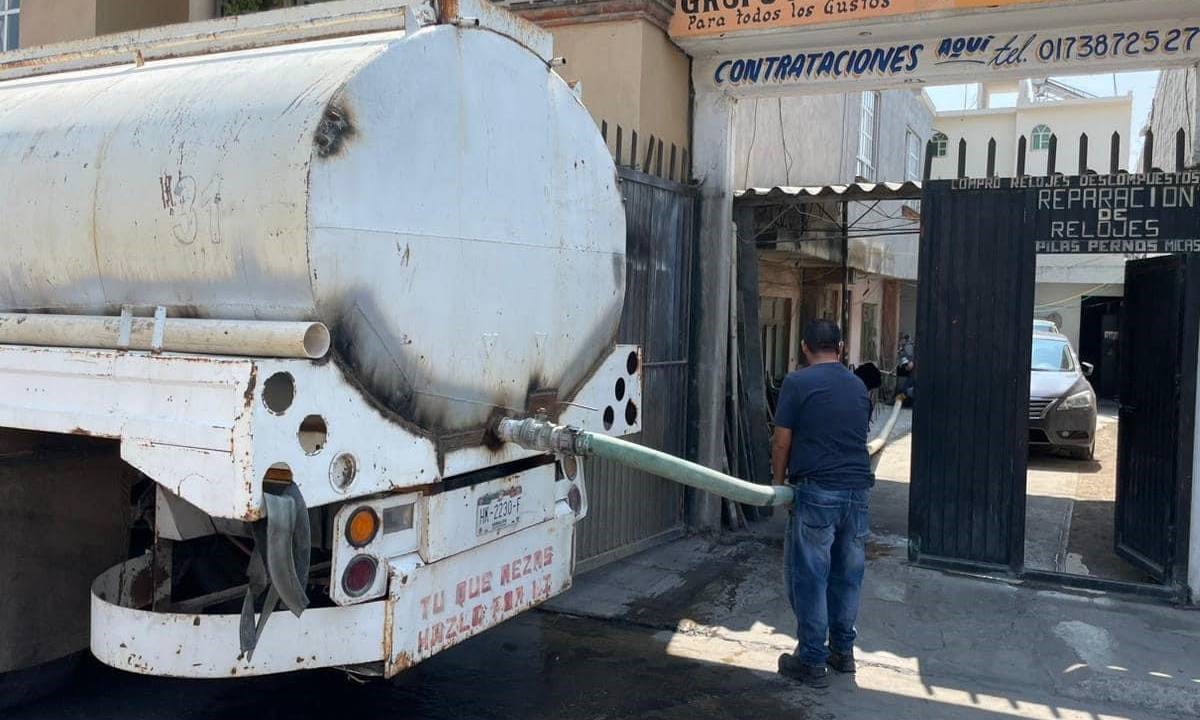 Envía Progreso pipas a Mixquiahuala