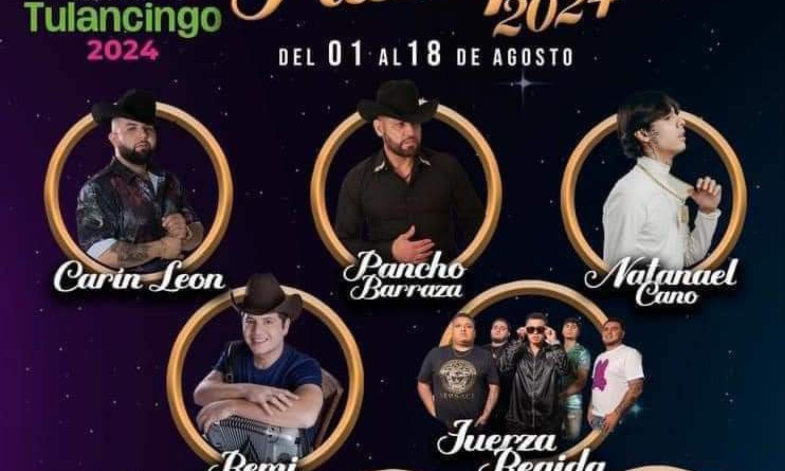 Se filtra elenco del palenque de la Expo Feria Tulancingo 2024