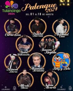 Se filtra elenco del palenque de la Feria de Tulancingo 2024