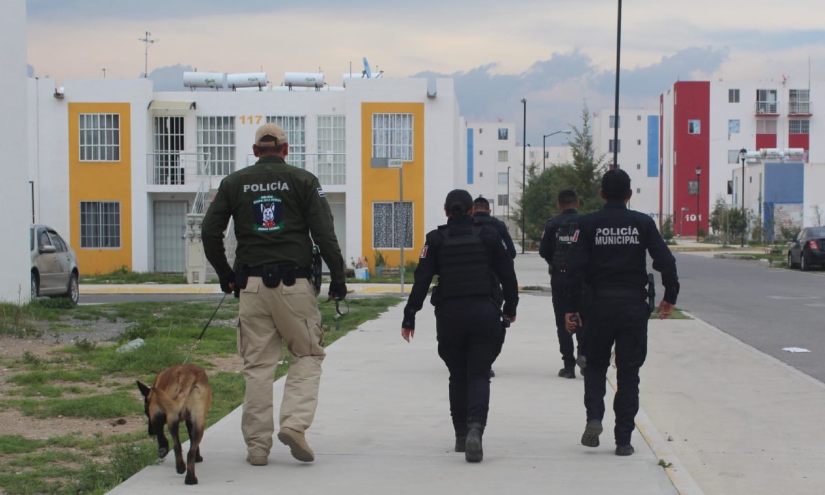 Agentes de la SSC aseguraron al presunto ladrón tras el asalto en Ciudad Natura, en Tizayuca / Foto. Archivo