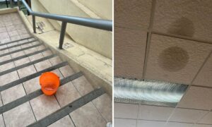 Las reparaciones realizadas en los edificios no fueron solventadas, siguen con filtraciones