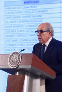 Pablo Gómez Álvarez, presentó un reporte de los ingresos de Mexicanos contra la Corrupción y la Impunidad