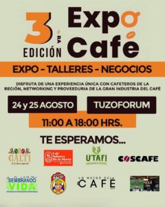 Se espera la presencia de más de 400 personas por día en la Expo Café 2024