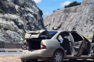 La falta de precaución y exceso de velocidad causaron un accidente en el Corredor de la Montaña