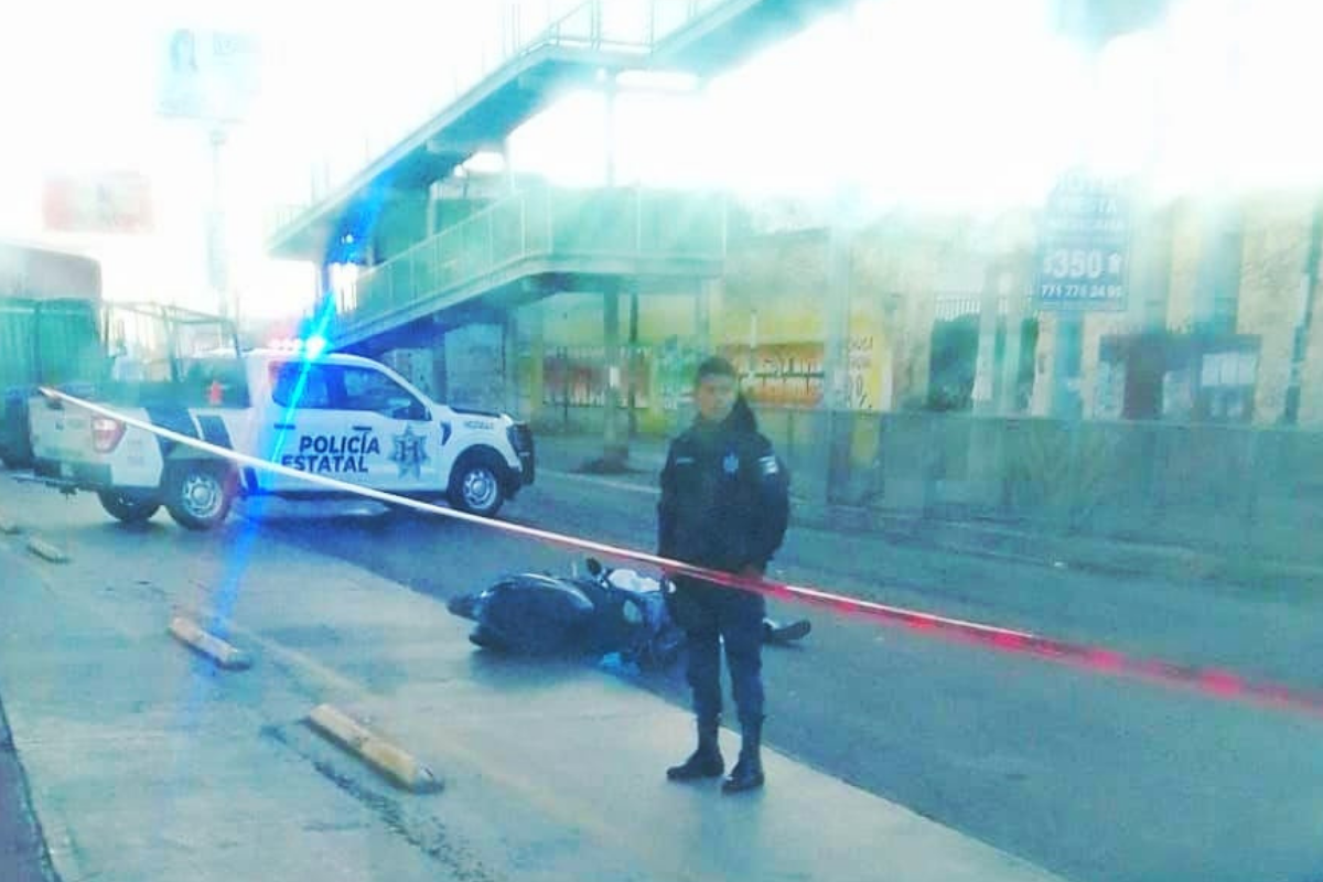 Motociclista perdió la vida en la autopista México-Pachuca; se desconoce cómo ocurrió el accidente