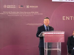El gobernador de Hidalgo encabezó un evento en Mineral de la Reforma