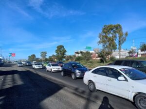Las obras en Felipe Ángeles y el regreso a clases provocaron caos vial en Pachuca
