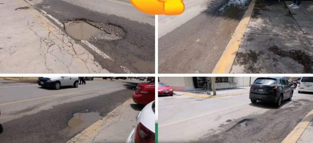 Esta carretera de Tula fue recientemente reconstruida, pero ahora ya tiene baches