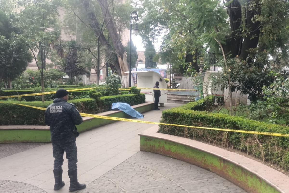 Tulancingo: muere varón en situación de calle; quedó en una jardinera de La Floresta