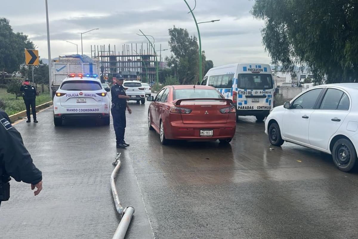 Los días lluviosos se convierten en los más accidentados en Pachuca y Mineral de la Reforma / Foto. Especial