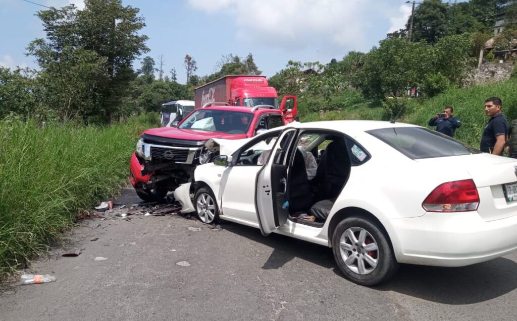 Dos personas lesionadas fue el saldo del accidente ocurrido en la México-Tampico