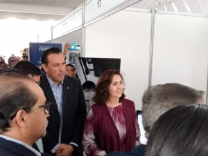 Se realizó un recorrido por los stands, instalados en Plaza Juárez