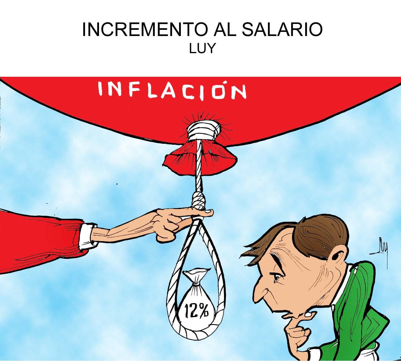 Incremento al salario Cartón de Luy