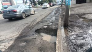Las partes altas de Tulancingo también están afectadas por los bachesFoto: María Antonieta Islas