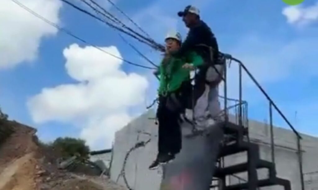 Se fue a distraer a Real de Catorce y casi vive una tragedia; quedó captado en video