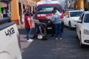 Testigos en Tulancingo informaron sobre el atropellamiento en la zona céntrica / Foto. Antonieta Islas