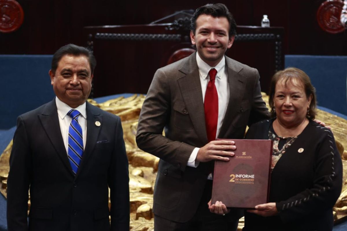 Miguel Ángel Tello Vargas, titular de la Unidad de Planeación, anuncia la liberación del derecho de vía del tren AIFA-Pachuca