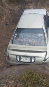 De acuerdo con el reporte de las autoridades, el auto circulaba con exceso 