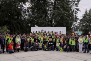 Integrantes de los medios de comunicación participaron en la sexta Faena por la Transformación