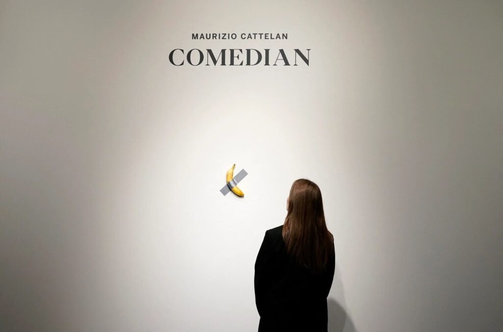 La obra de arte de Mauricio Cattelan... ¿A 6.2 millones de dólares? Ya fue subastada