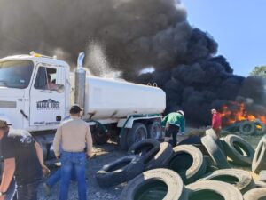 Las causas del incendio en Palma Gorda, Mineral de la Reforma, aún están bajo investigación.
