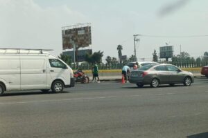 Accidente en la caseta 30-30 afecta la circulación en dirección a la Ciudad de México