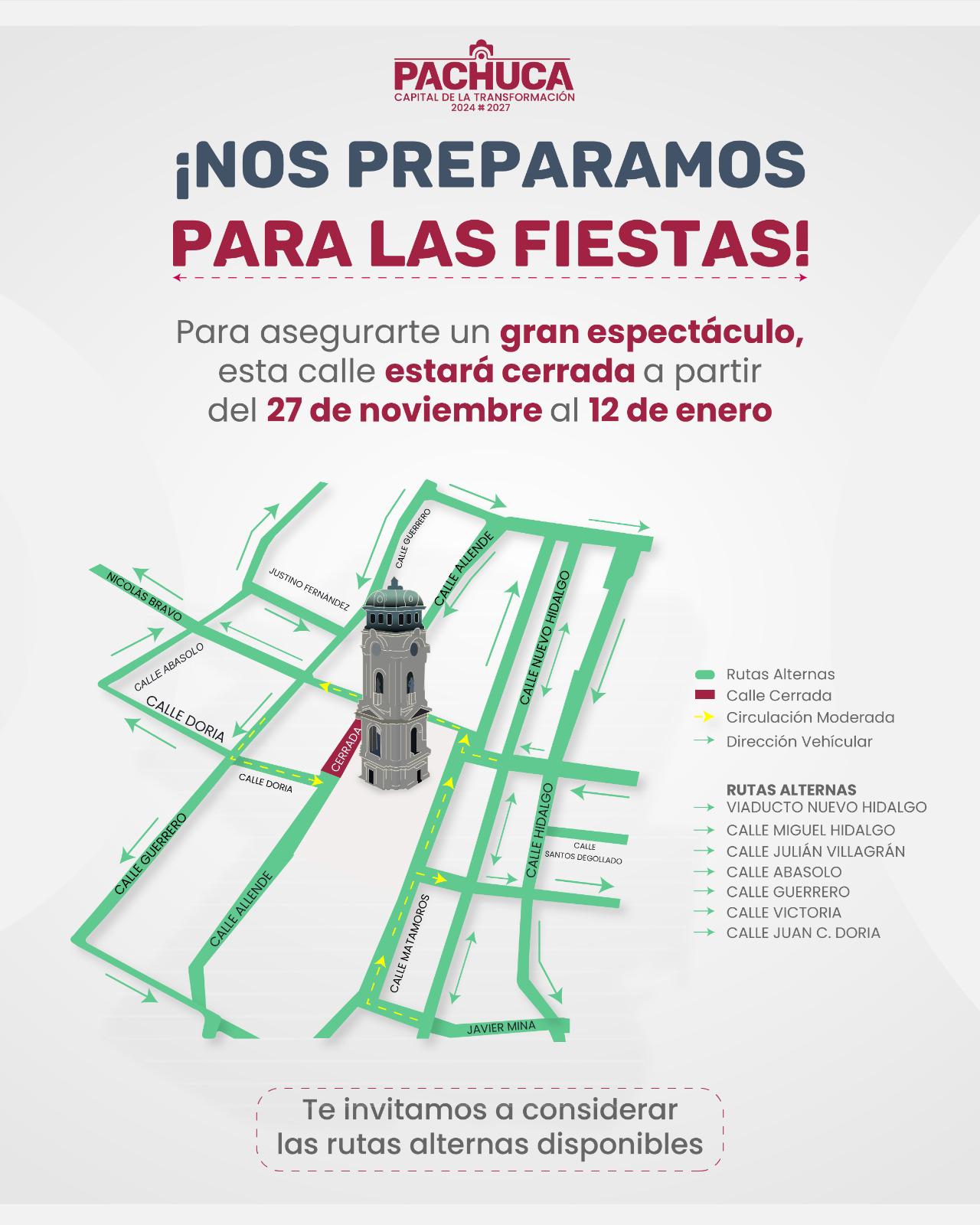 El cierre de la calle Allende permitirá instalar una pista de hielo y reforzar la seguridad