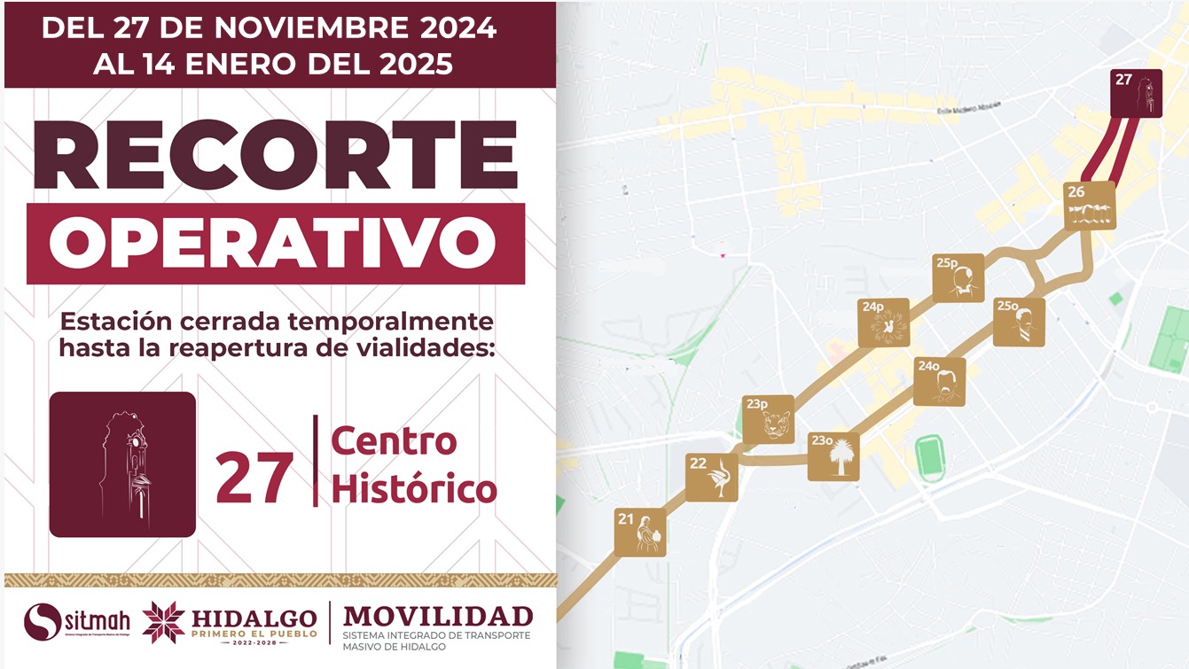 Las autoridades llaman a planificar traslados debido al cierre de la estación Centro Histórico