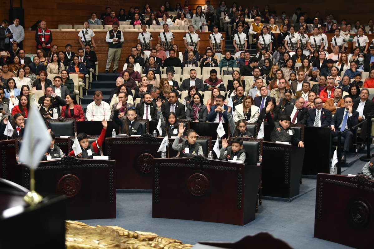 Parlamento Infantil Hidalgo 2024: la niñez alza la voz en el Congreso