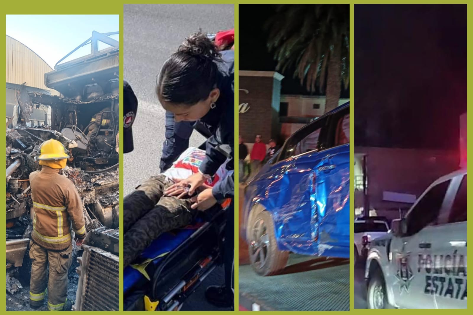 Seguridad en Hidalgo: Los accidentes y robos generan alarma en la población.