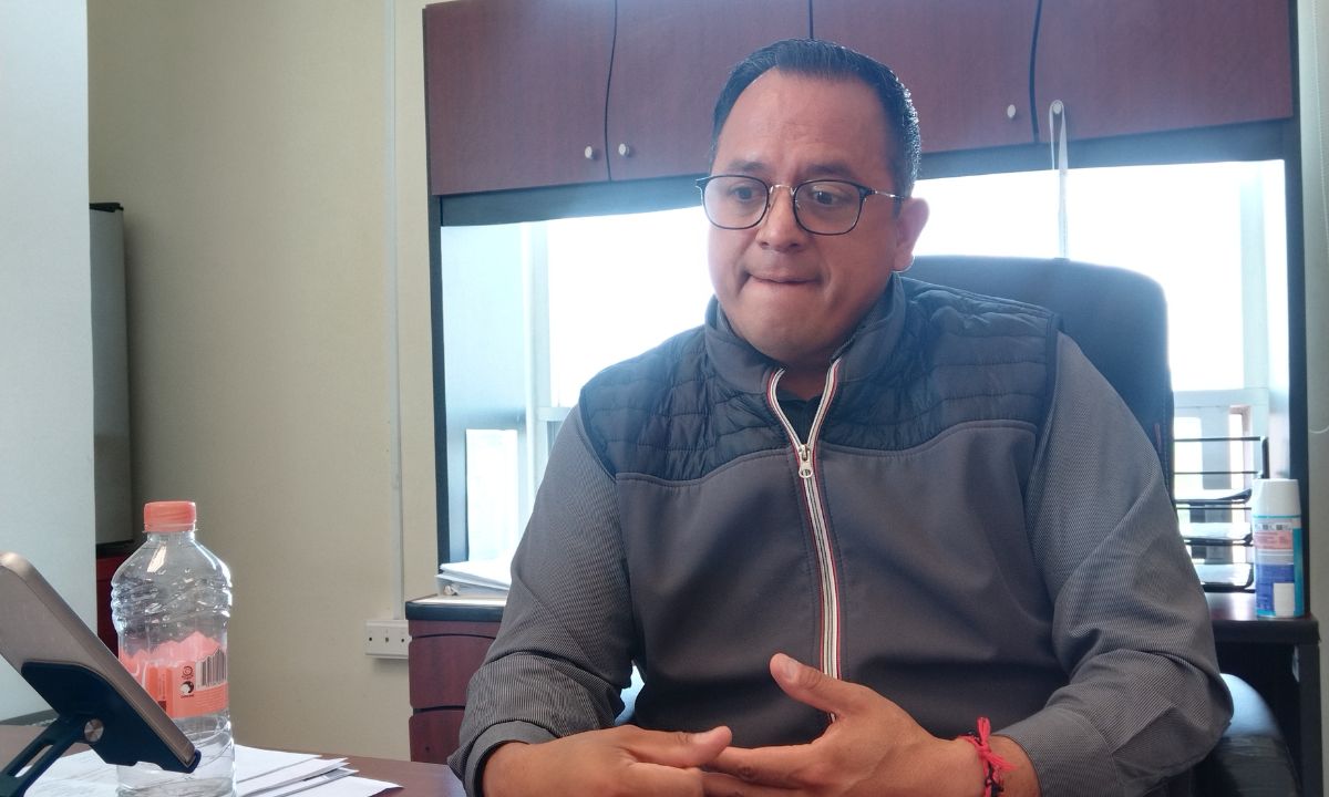Aarón Jiménez Hernández dio a conocer que actualmente trabajan en la elaboración de un proyecto para la construcción de una planta tratadora “madre”, con el acompañamiento de la Comisión Estatal de Agua y Alcantarillado | Foto: Antonieta Islas
