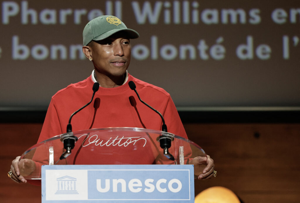 Pharrell Williams es nombrado por la Unesco como embajador de la buena voluntad