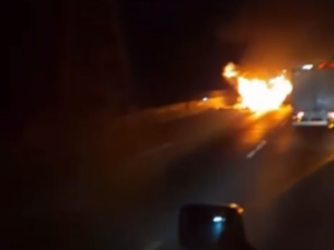 Tepeji de Río fue el escenario de un accidente vial que dejó a dos personas heridas en la autopista México-Querétaro.