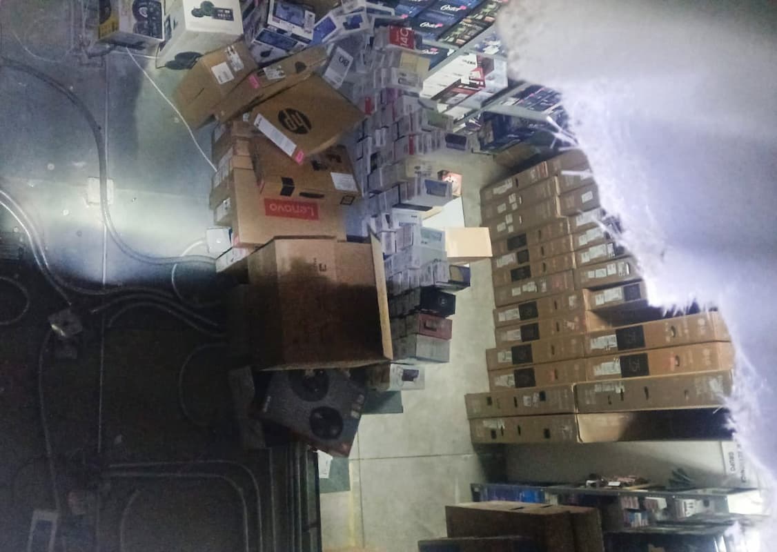 Objeto robados asegurados por la SSPH tras el incidente en Tepeapulco