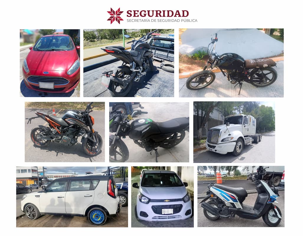 Operativos de seguridad en Hidalgo logran récord en recuperación de automotores