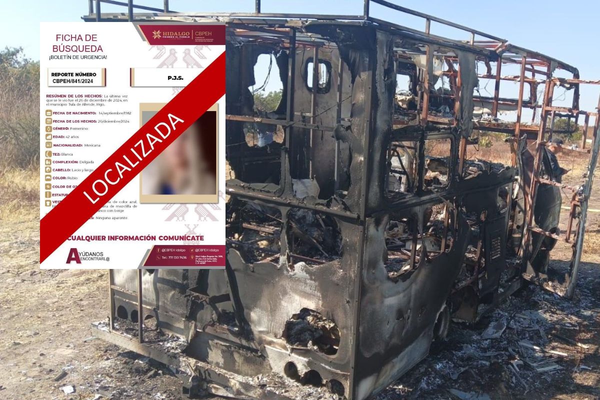 La camioneta calcinada fue encontrada en Héroes Carranza, Tula