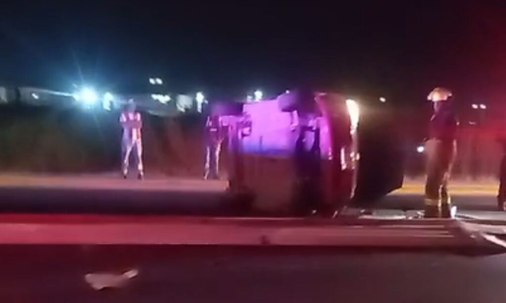 Tizayuca: Accidente nocturno en el libramiento Club Rotario moviliza a servicios de Emergencia