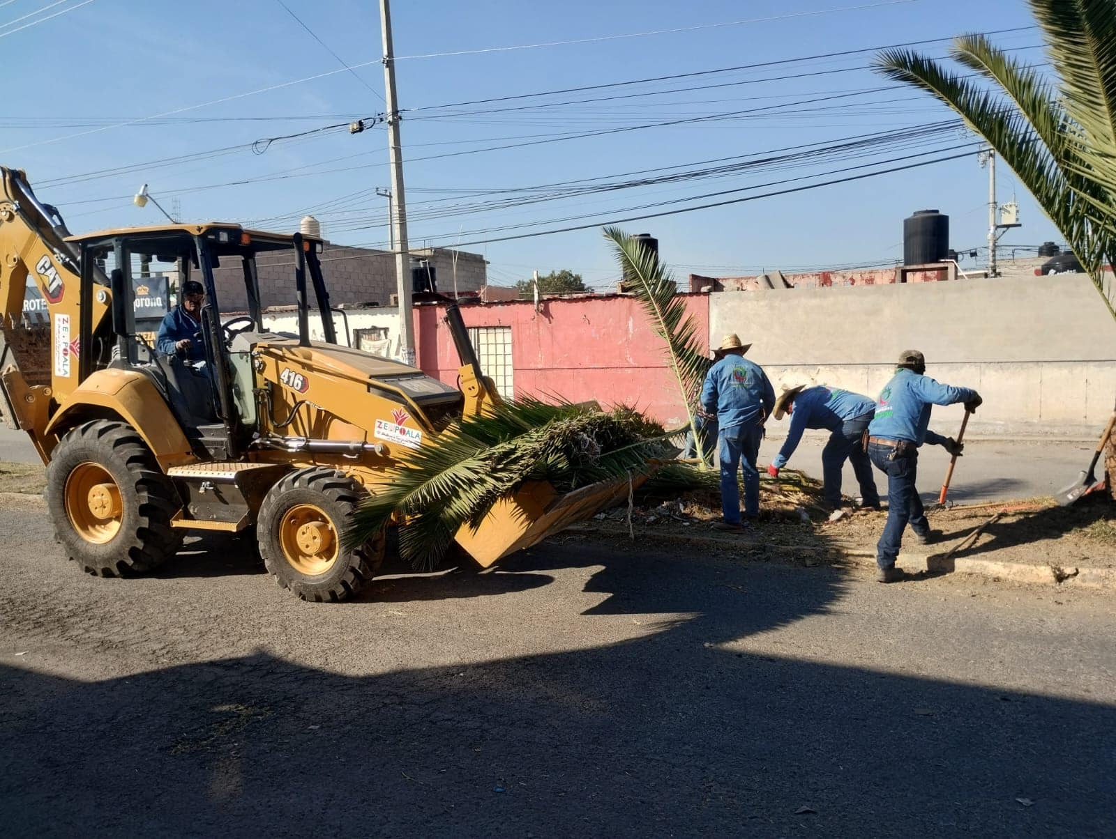La Secretaría de Servicios Generales de Zempoala realizó una jornada de limpieza en el boulevard San Alfonso