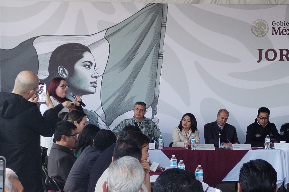 La diputada Tania Meza durante su intervención en la Jornada por la Paz y Bienestar 2025