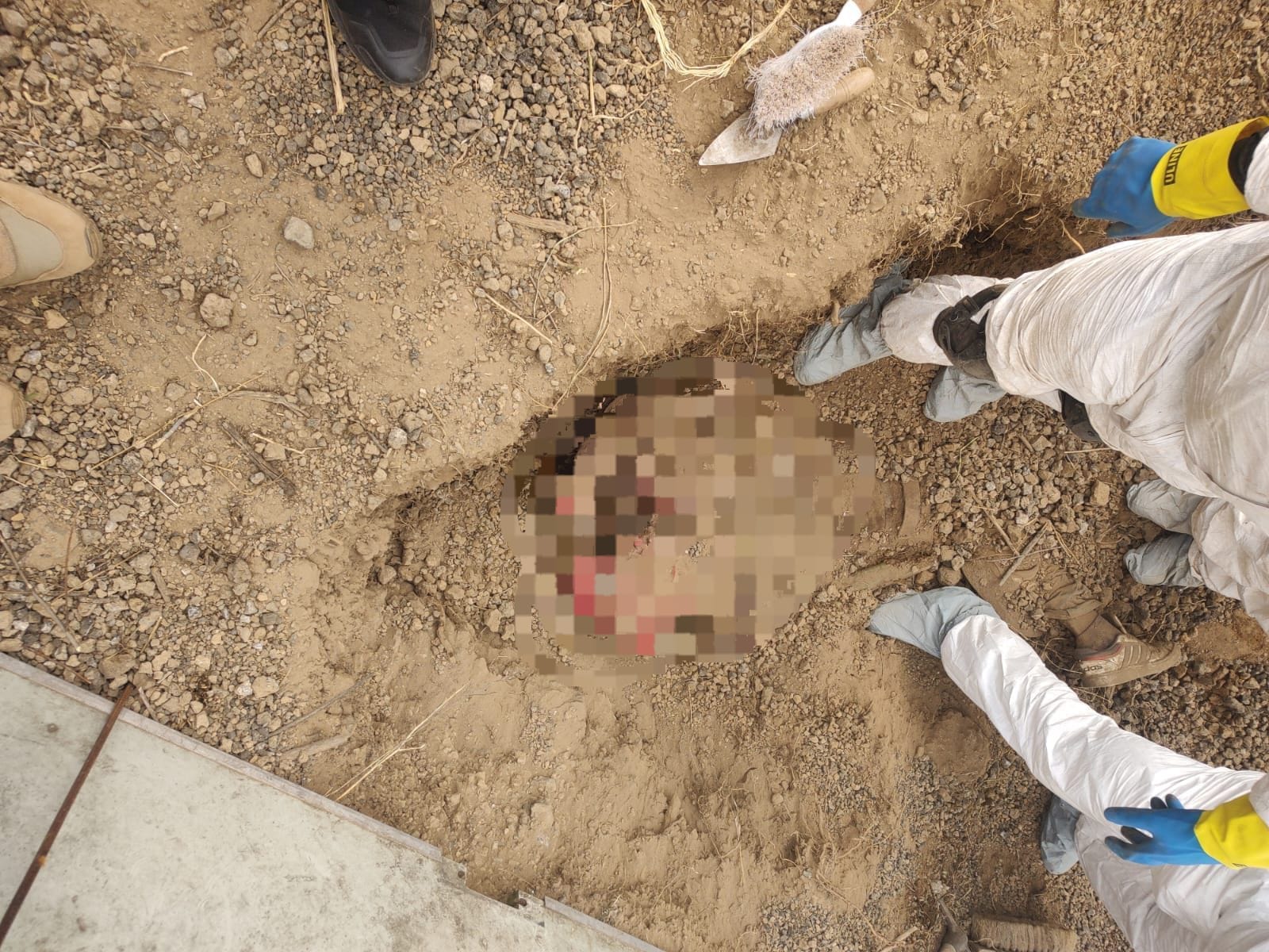 Autoridades investigan los hechos tras el descubrimiento de una fosa clandestina en Epazoyucan
