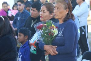 Autoridades y familiares se reunieron en la zona cero de San Primitivo