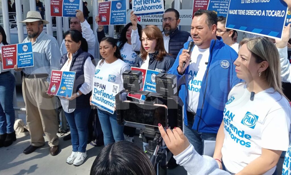 PAN en Hidalgo se manifiesta contra la reforma a la Ley del Infonavit; esto dijeron